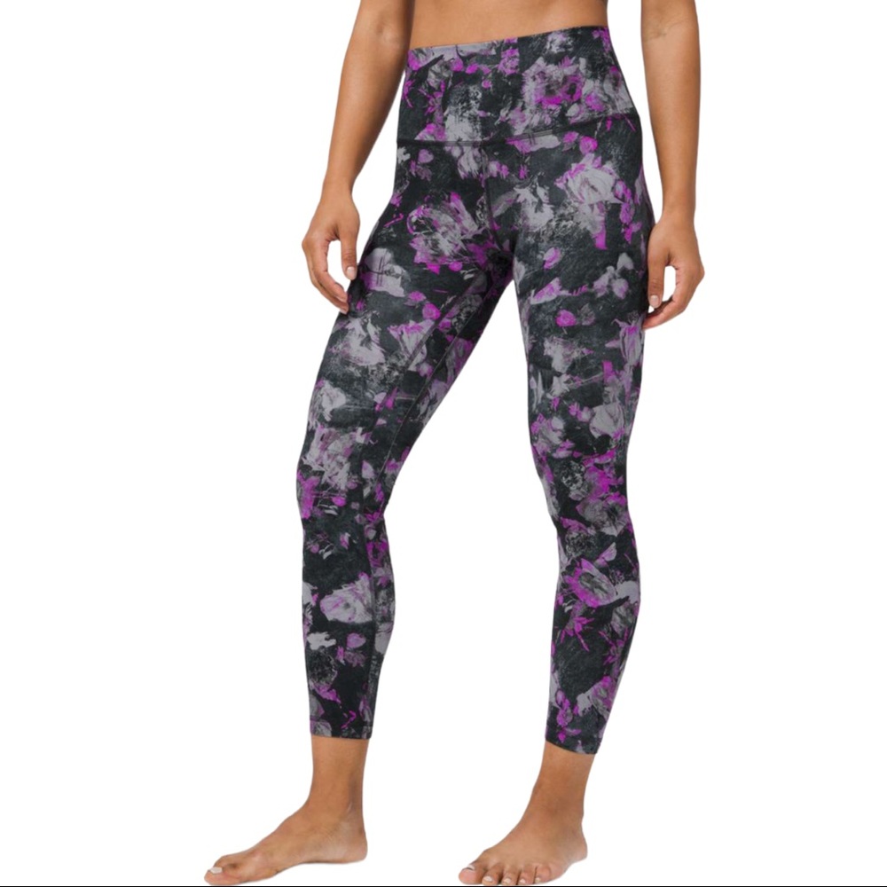 Lululemon High Rise Align Pant II 25" in Floral Shift Multi size 6
